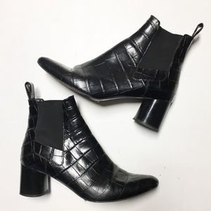 Zara Woman’s Print Side Stretch Ankle Boot 39